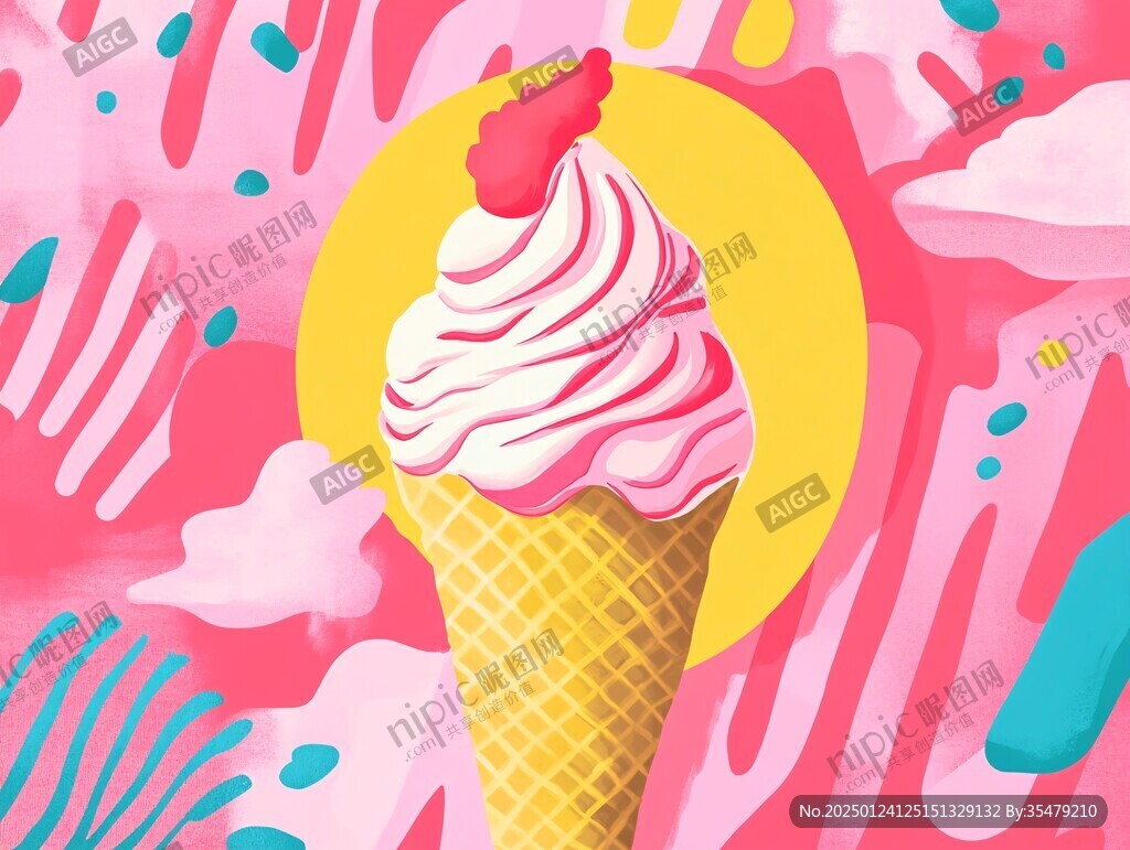 冰激凌插画