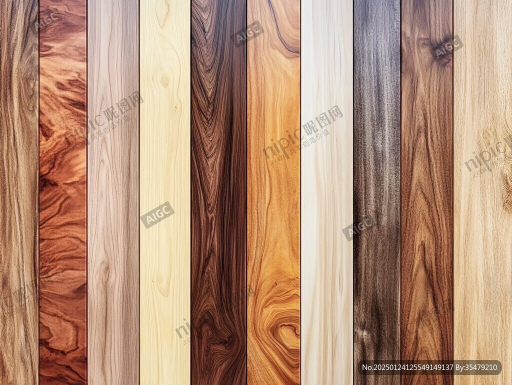 多种颜色木板木材