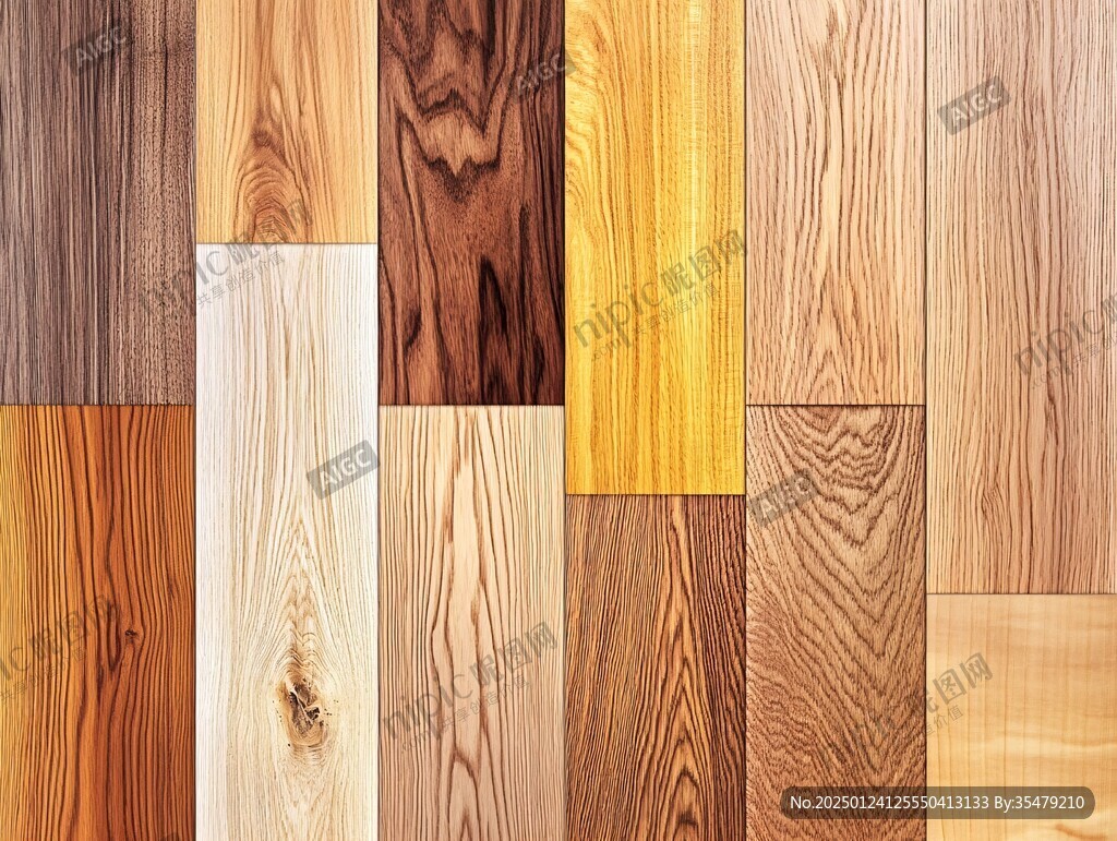 多种颜色木板木材