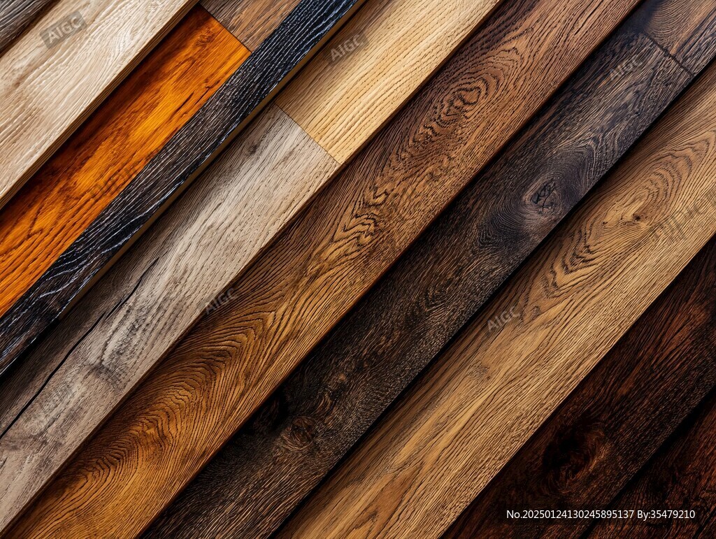 多种颜色木板木材