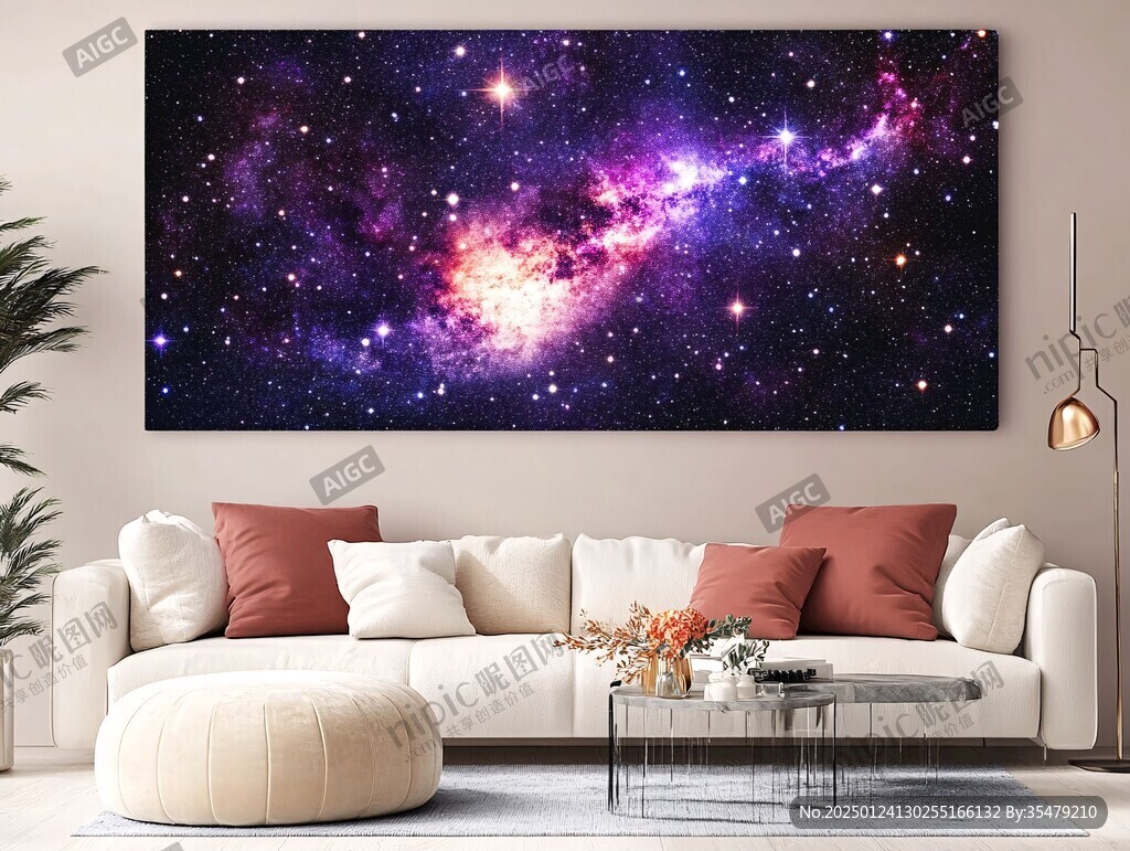 3d宇宙壁画