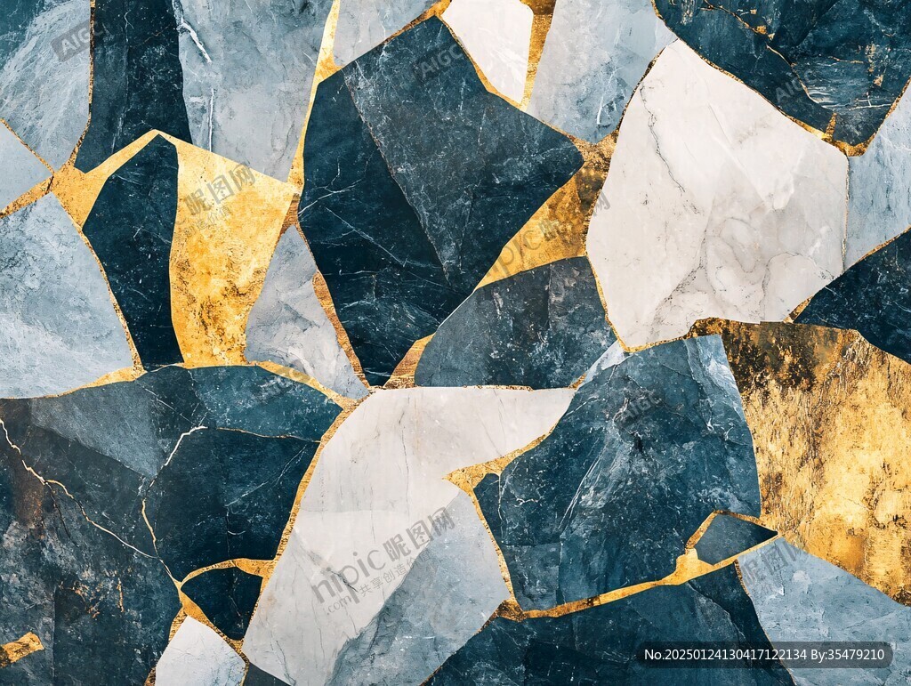 黄蓝相间大理石纹理