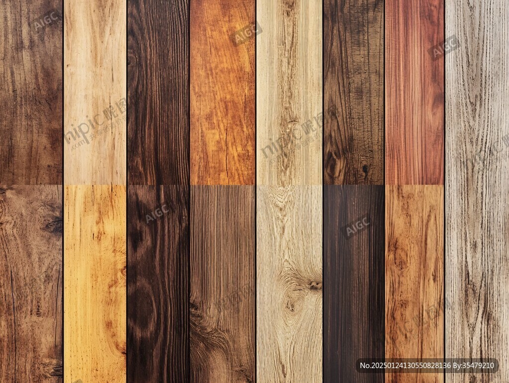 多种颜色木板木材