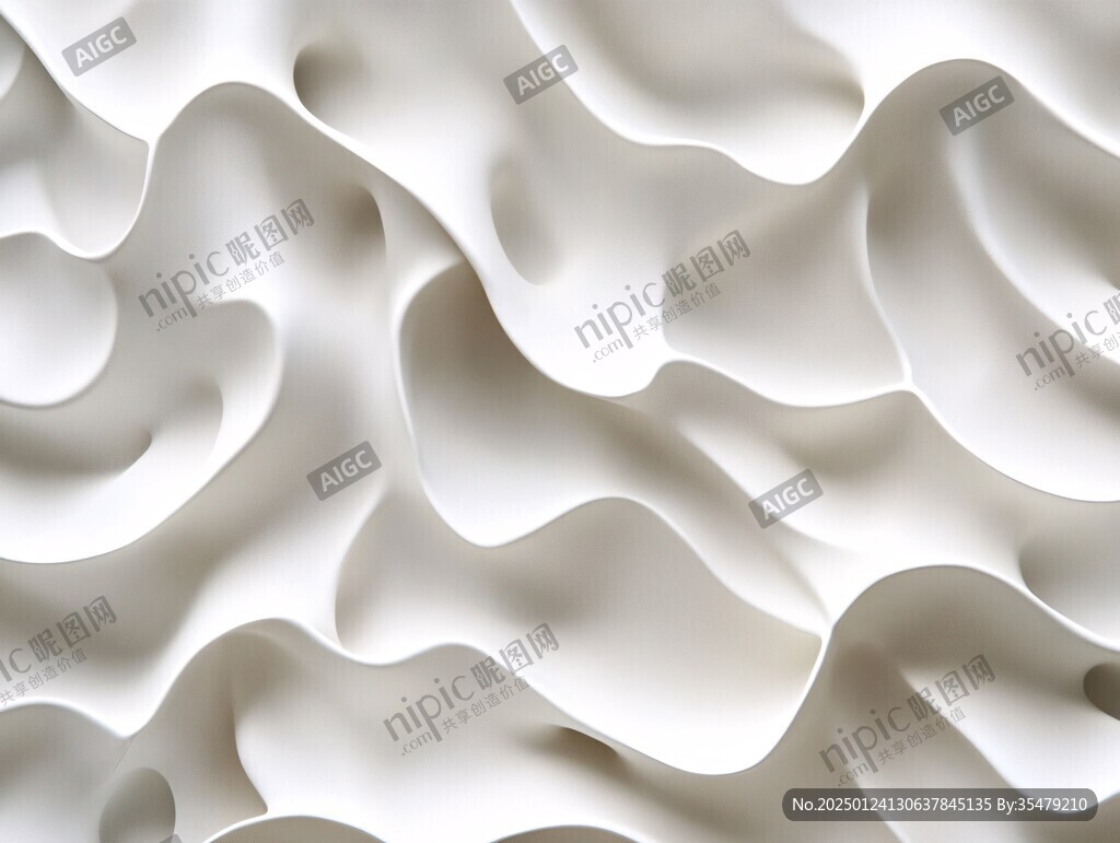 3d抽象连续凹凸肌理