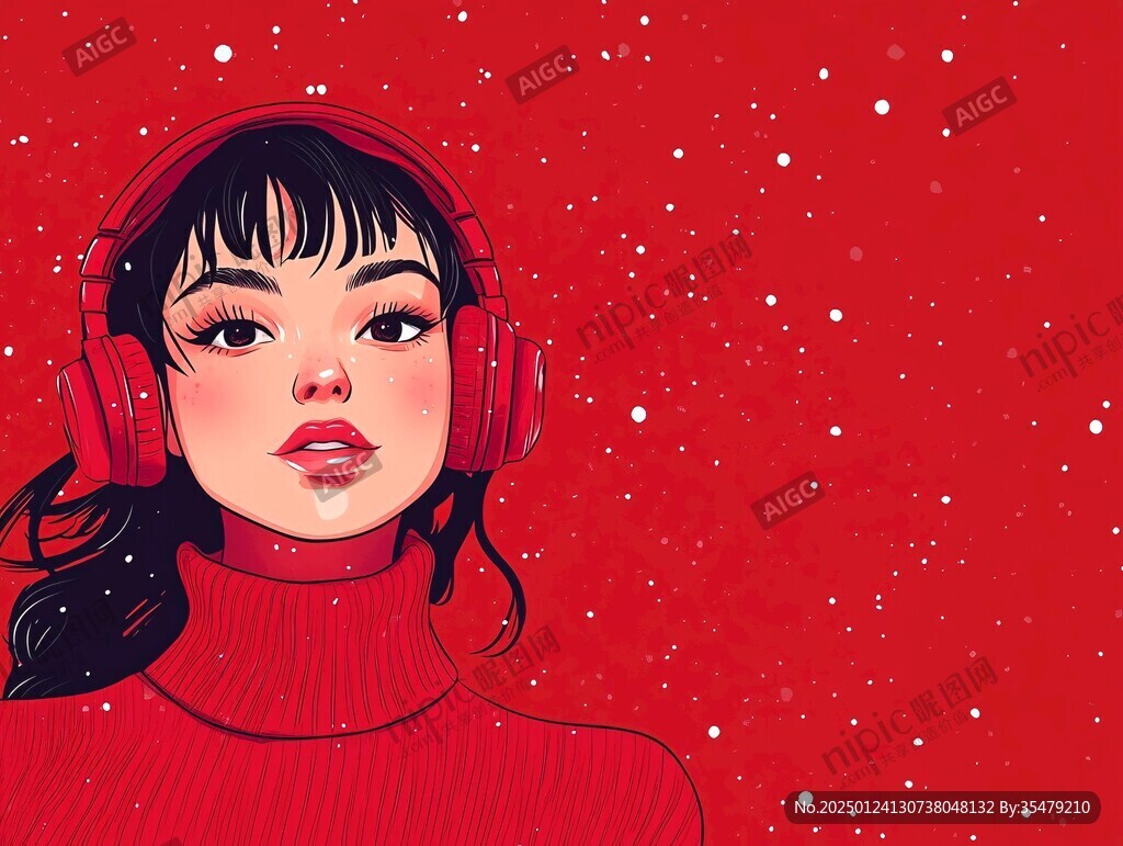 听歌的少女
