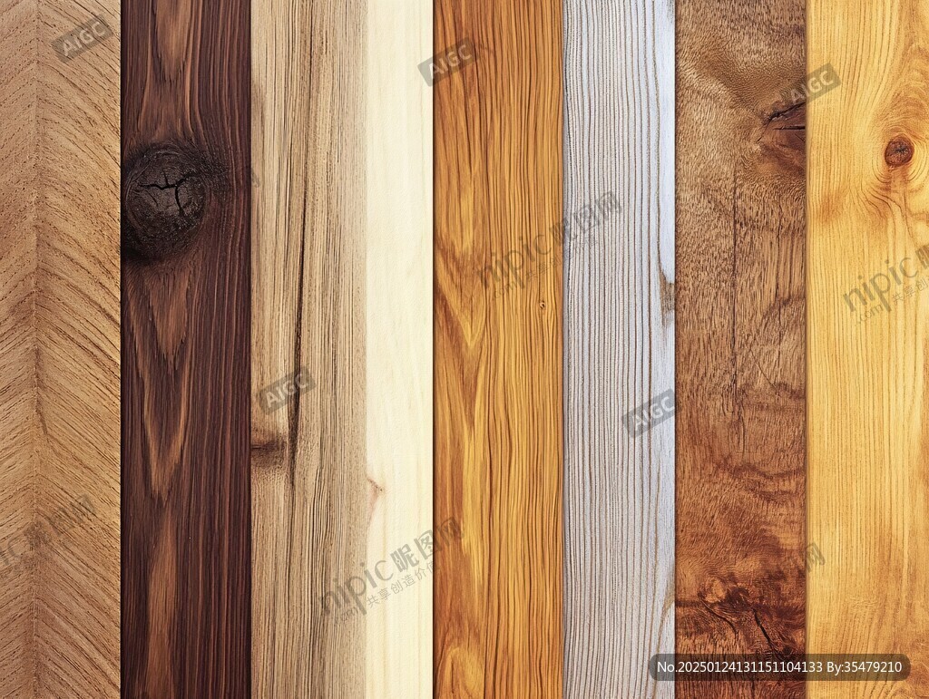 多种颜色木板木材