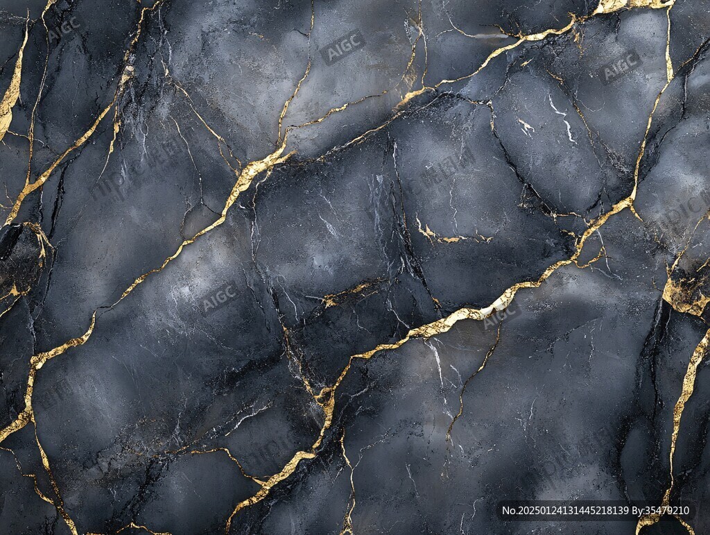 蓝底金线大理石