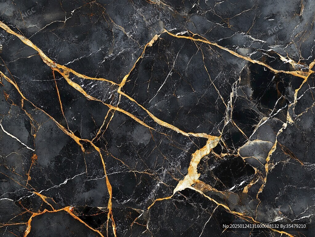 蓝底金线大理石