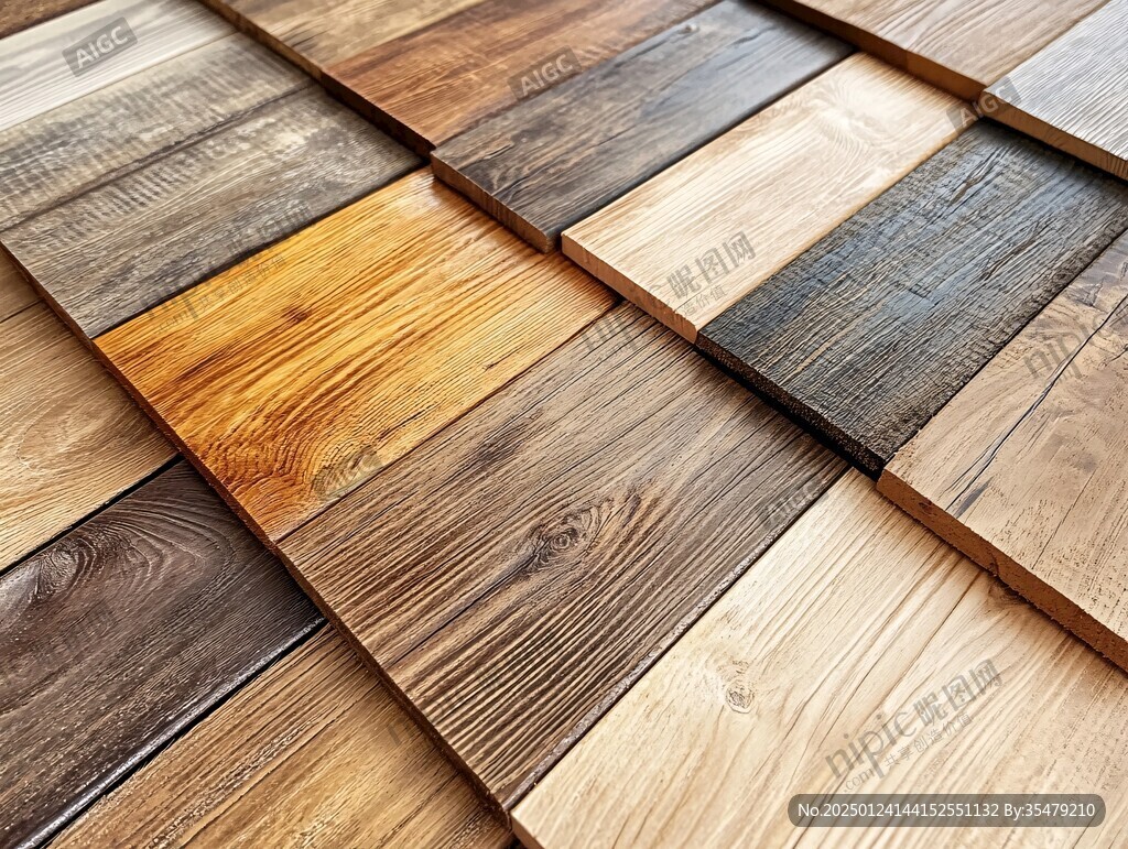 多种颜色木板木材