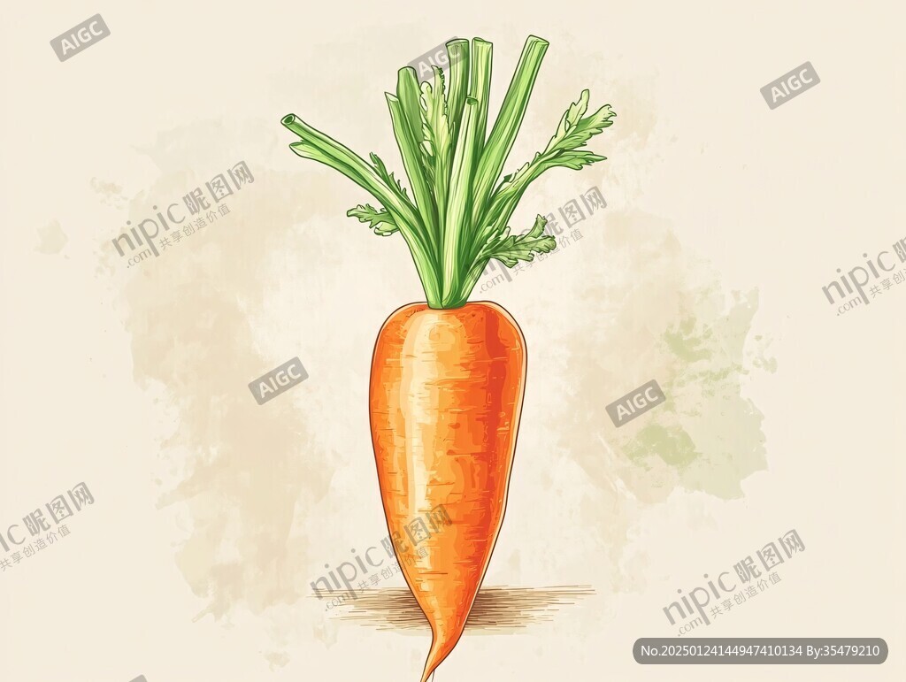 胡萝卜插画
