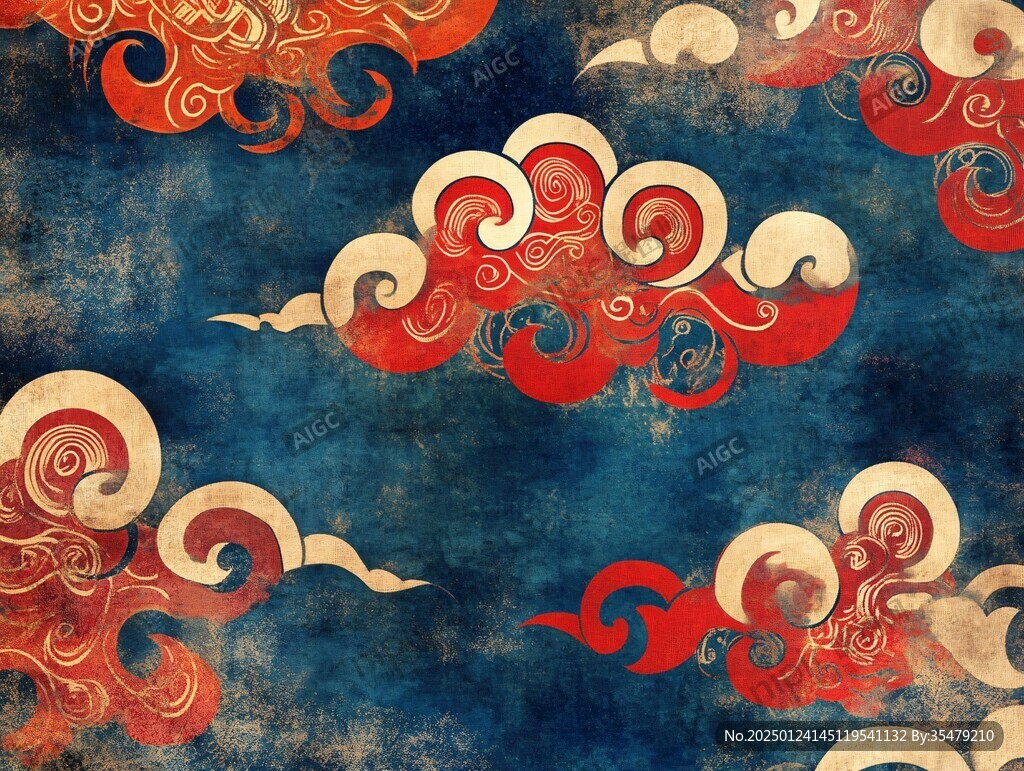 宋代云图高端云纹装饰