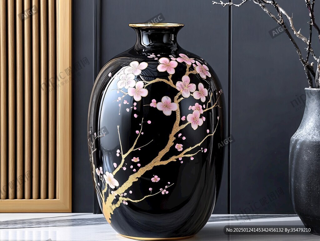 中式陶瓷花瓶