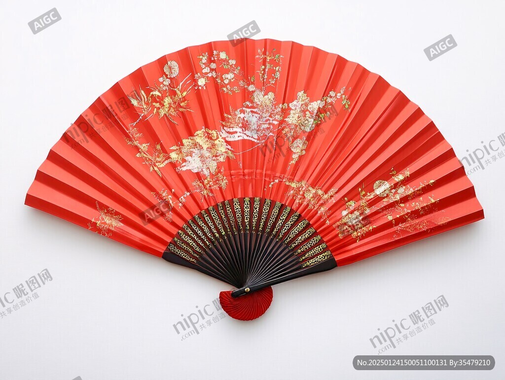 箔金喜庆折扇