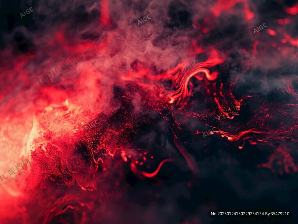 红色烟幕