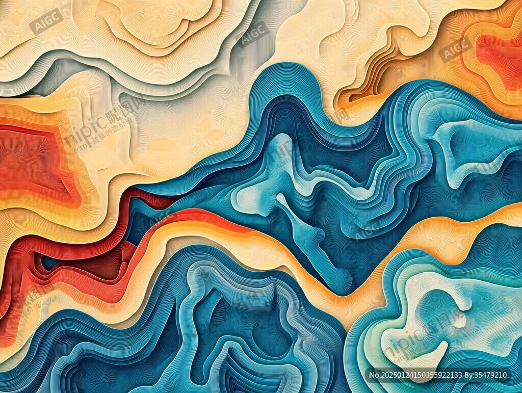 抽象流体花纹背景