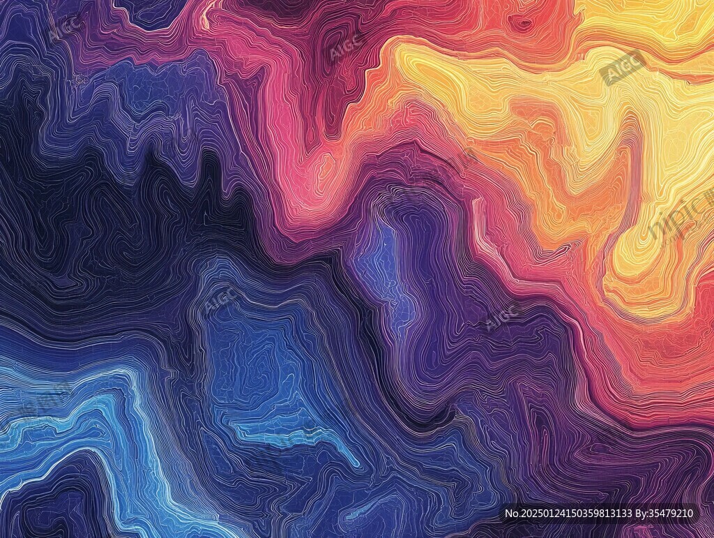 肌理彩色流体背景