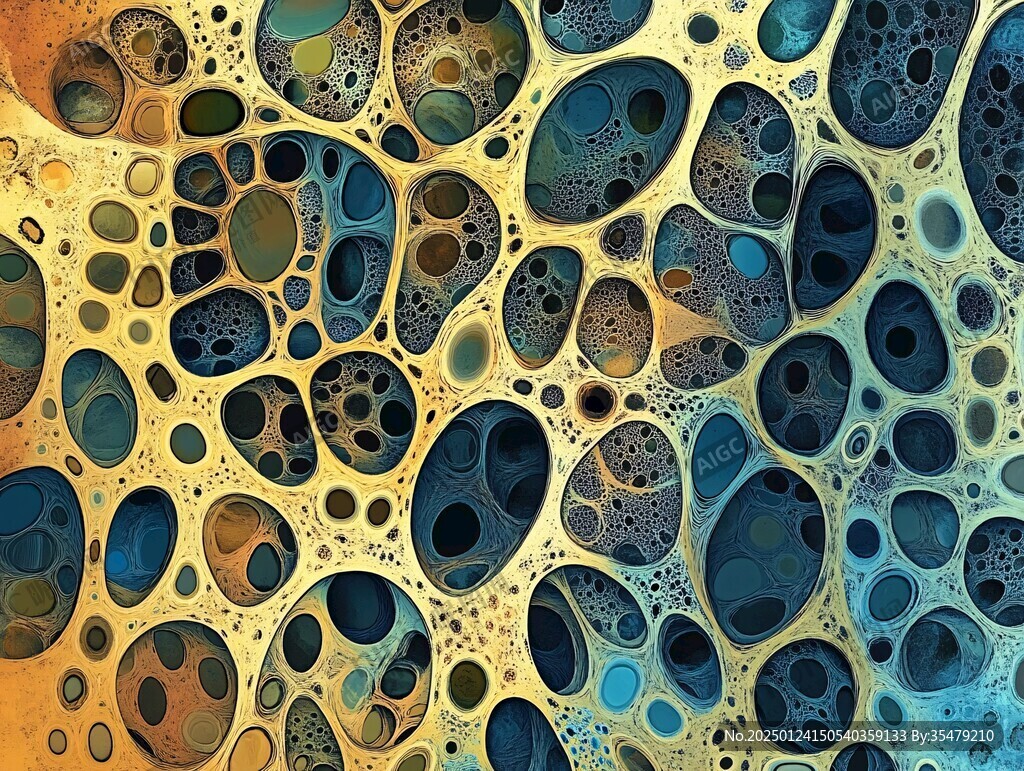 气泡流动纹肌理