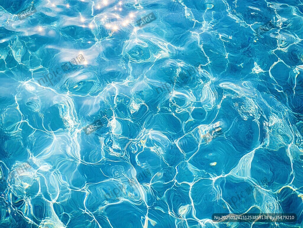 海洋水波纹泳池水纹
