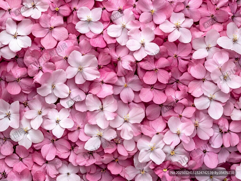 粉色花墙