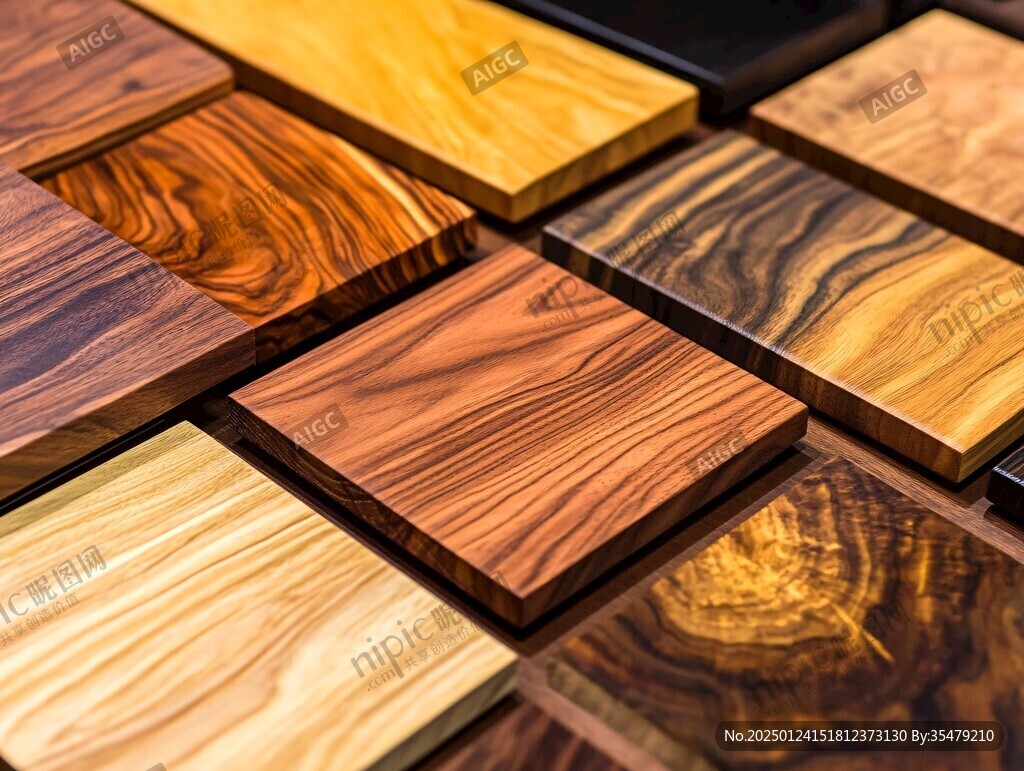 多种颜色木板木材