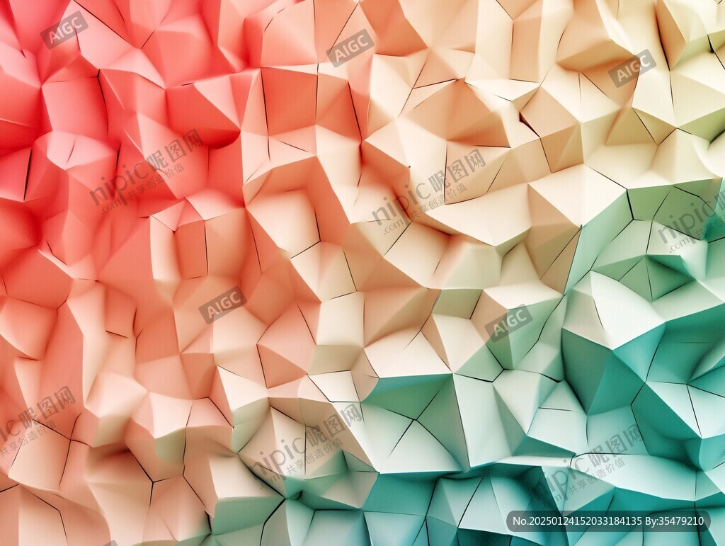 彩色立体背景