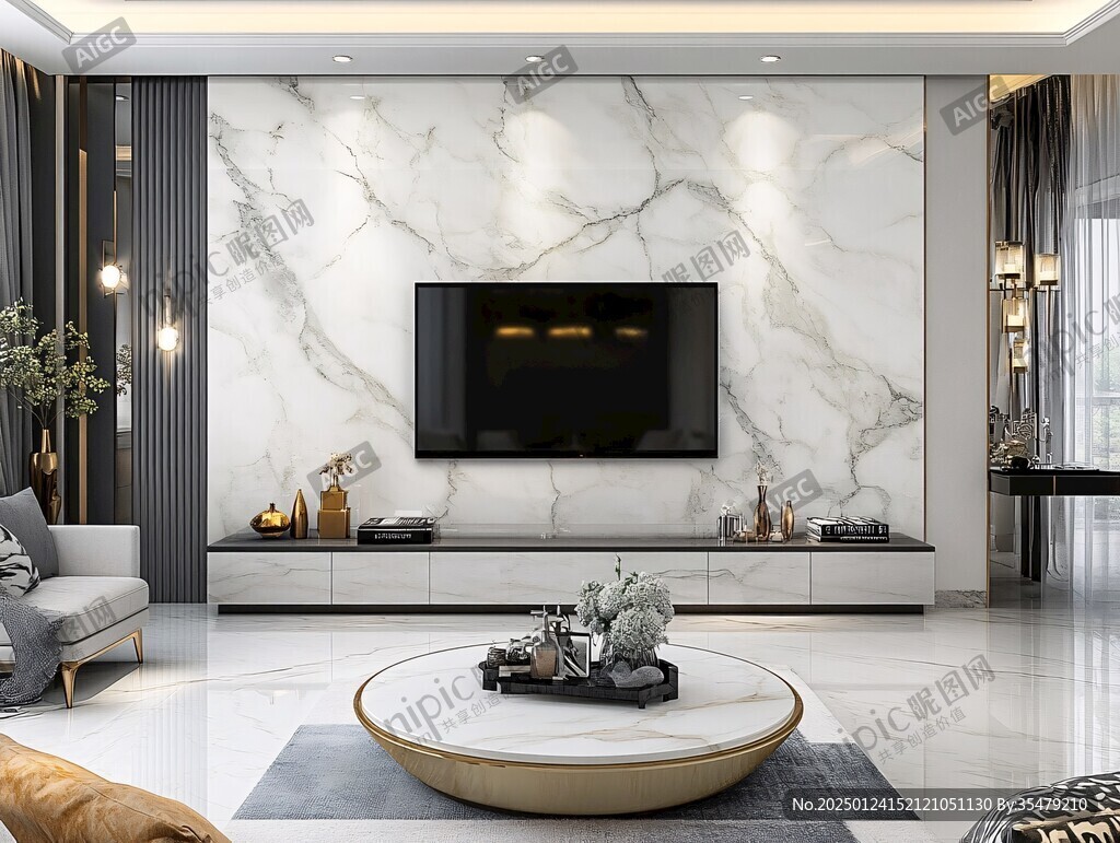 岩板客厅场景素材