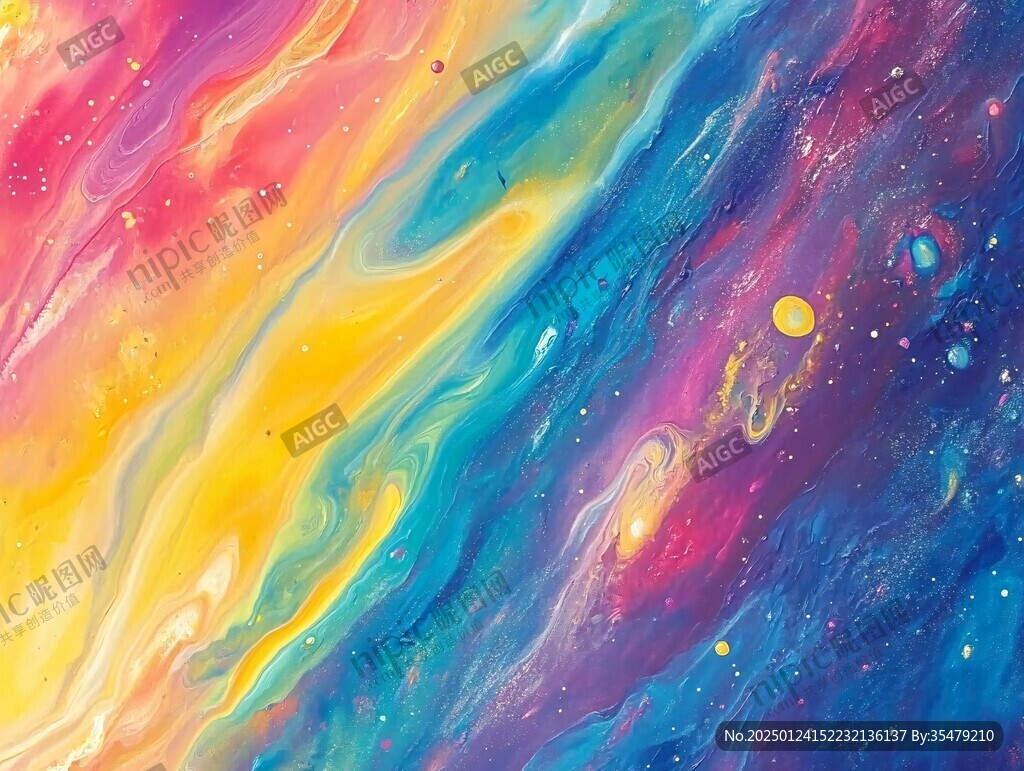 海洋流体画宇宙