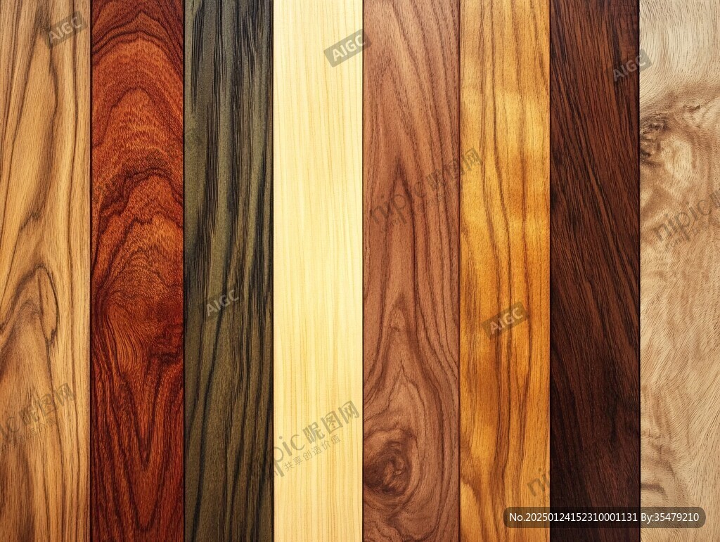 多种颜色木板木材