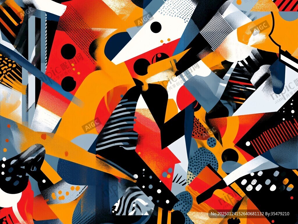 孟菲斯色块拼接