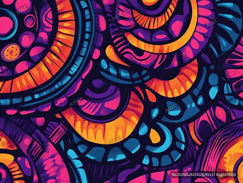 3d印花旋涡背景