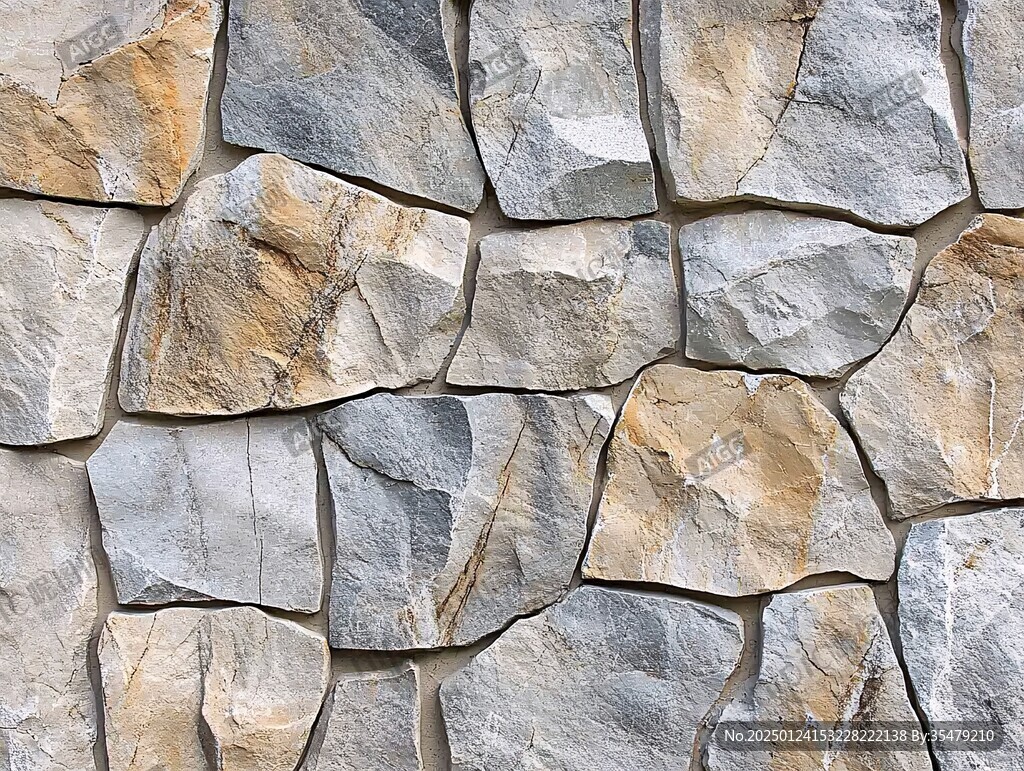 黄色石片装饰墙