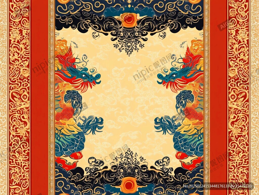 龙凤腰线图