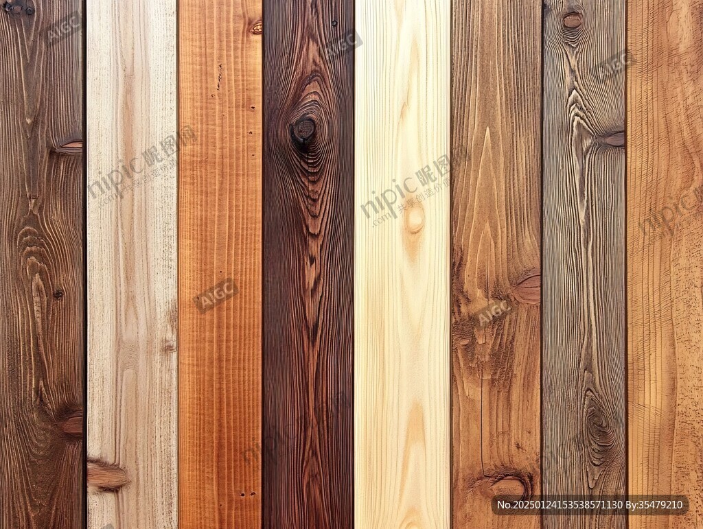 多种颜色木板木材