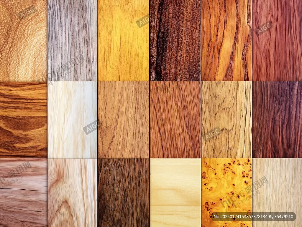 多种颜色木板木材
