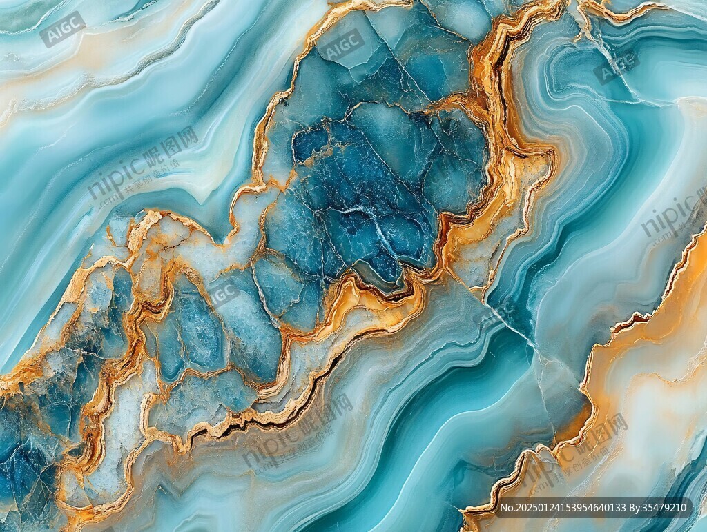 蓝色玛瑙石艺术背景