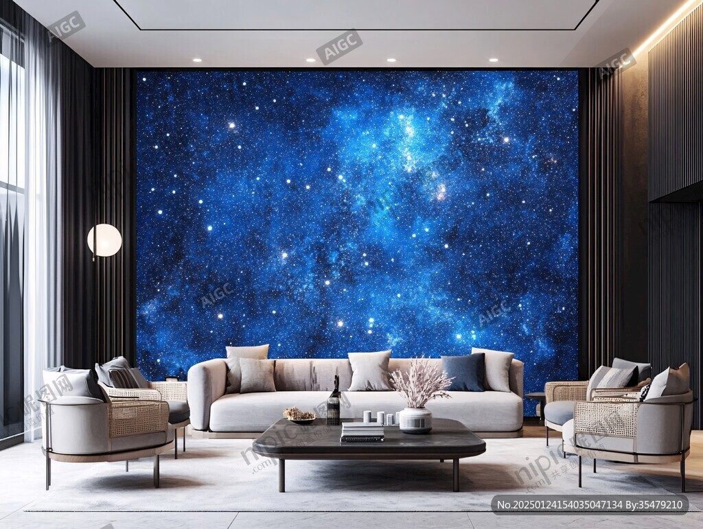 宇宙银河系背景墙