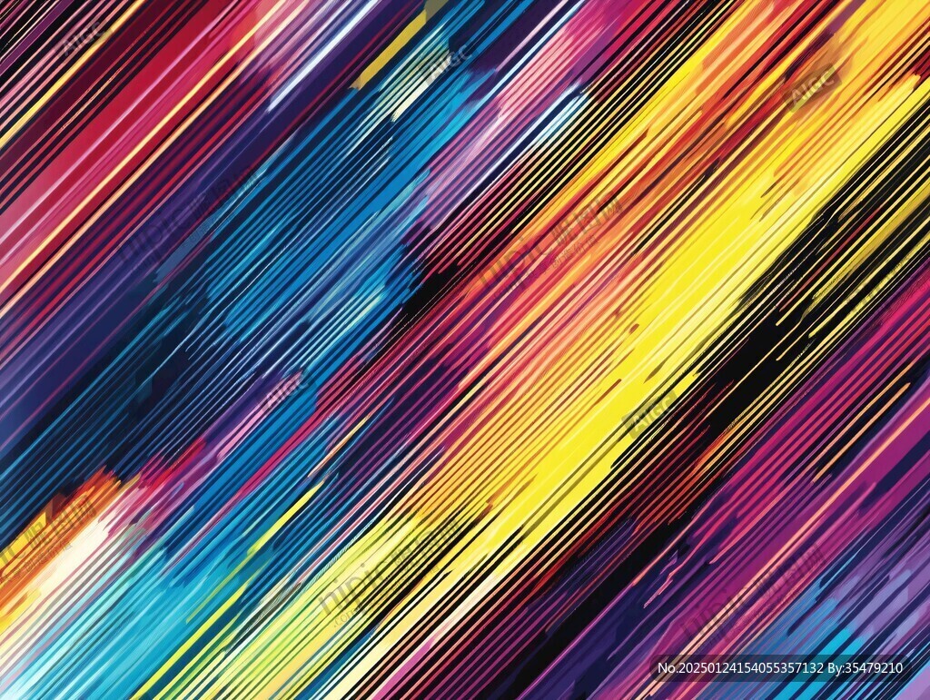七彩绚丽渐变条纹