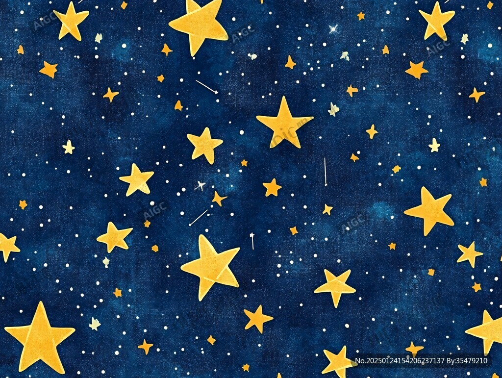 壁纸儿童卡通幻彩星星