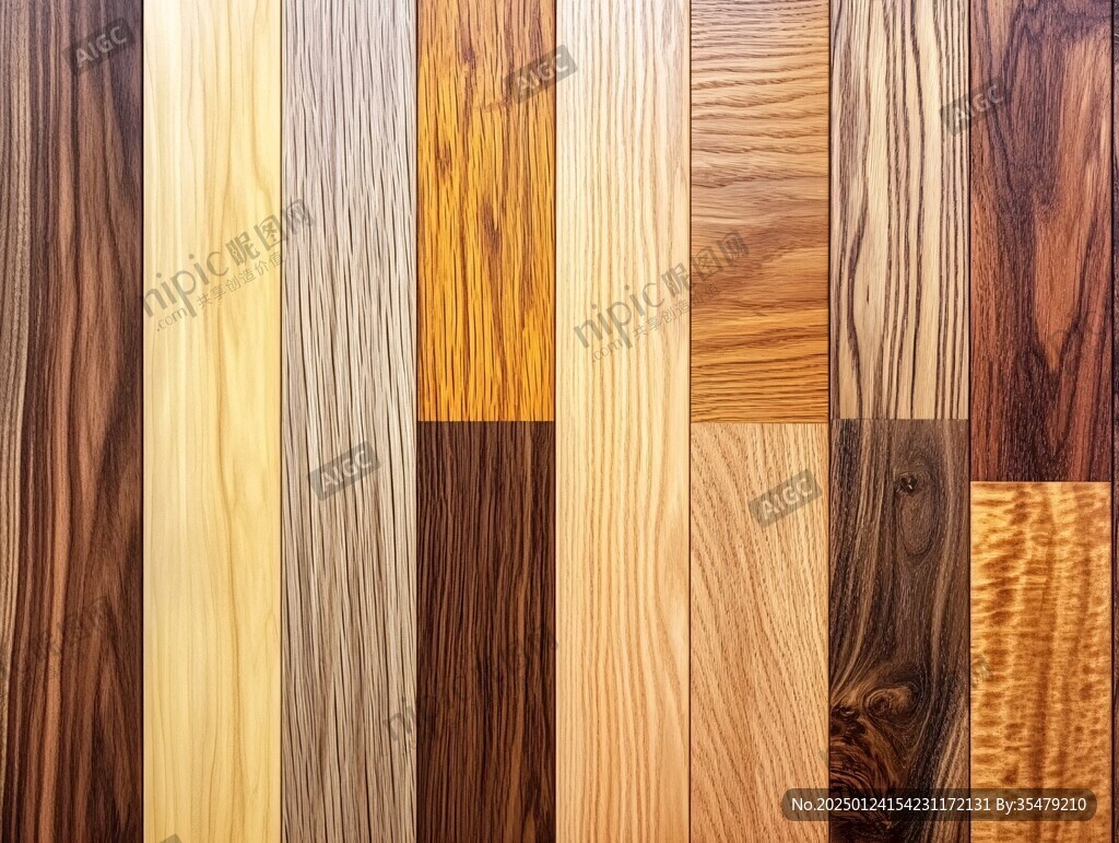 多种颜色木板木材