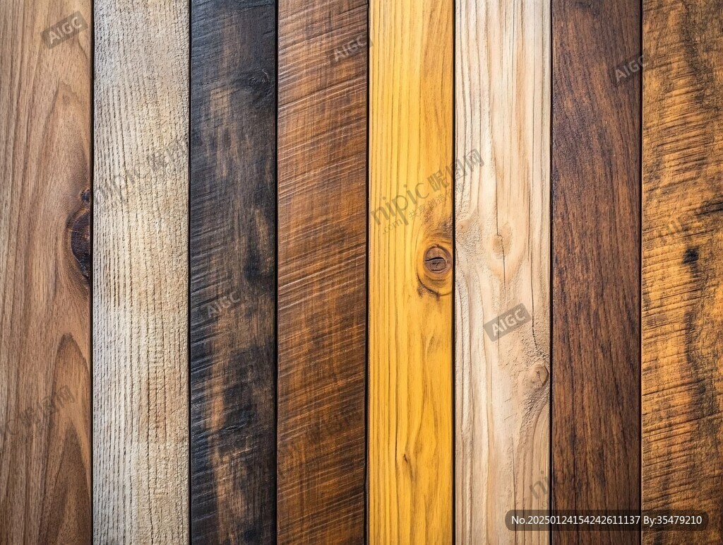 多种颜色木板木材