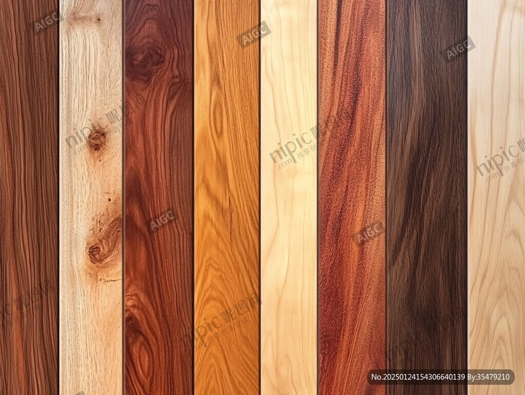 多种颜色木板木材