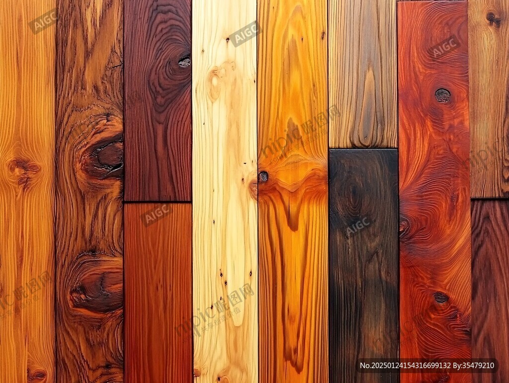 多种颜色木板木材