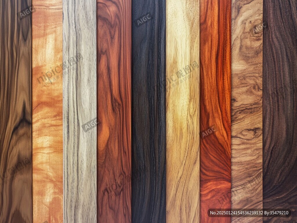 多种颜色木板木材