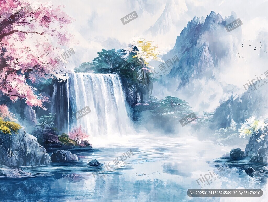 古风山水场景