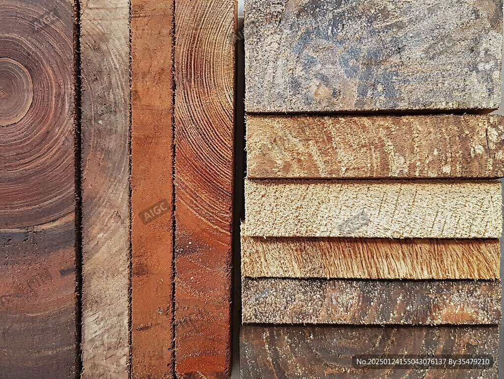 多种颜色木板木材