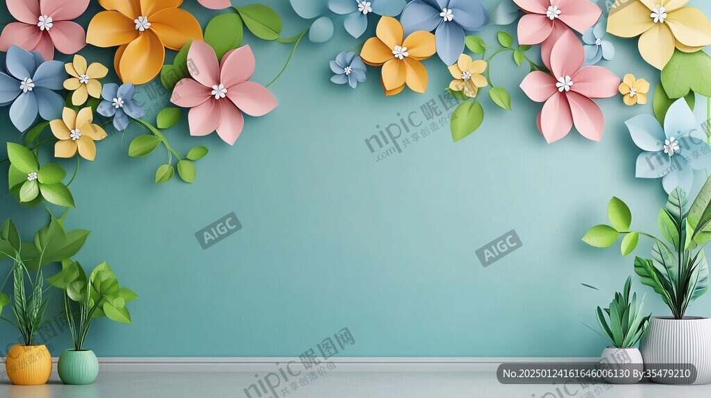 3d立体简约花