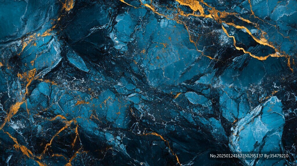 高清蓝色大理石纹理