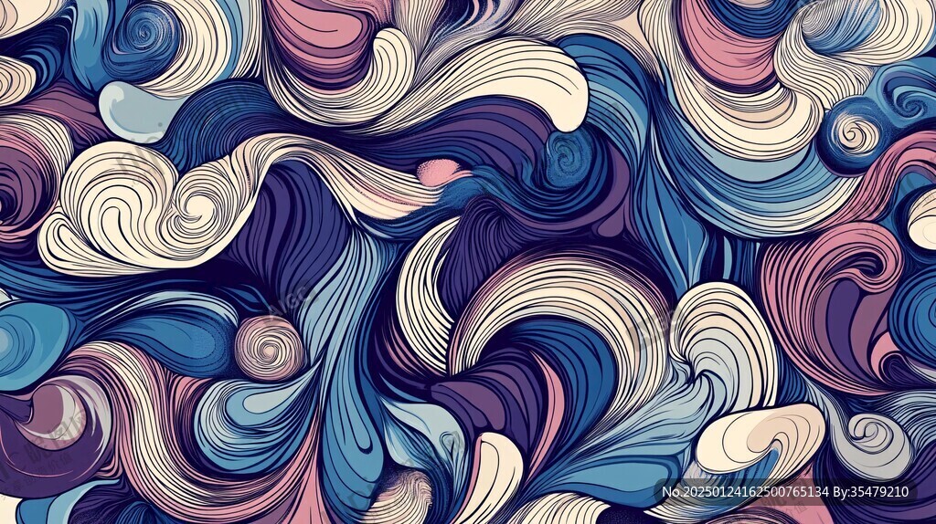 3d印花旋涡背景