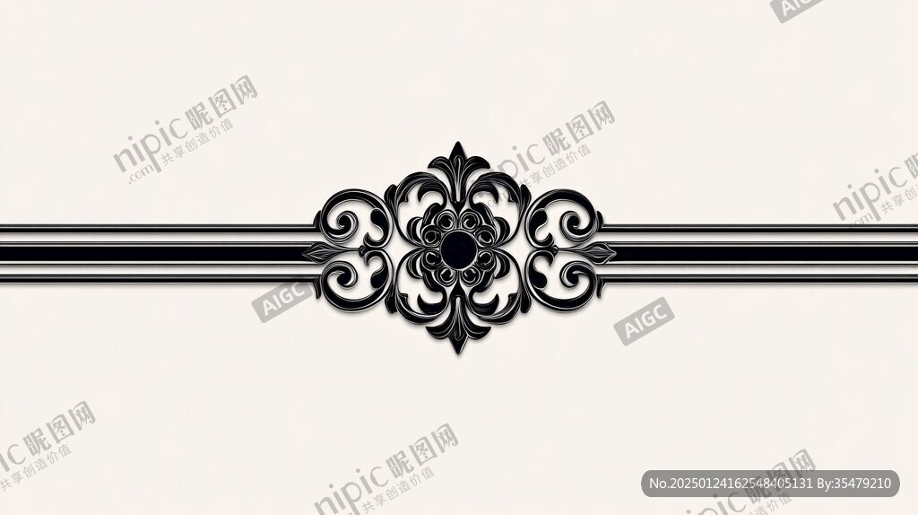 欧式金属感花边