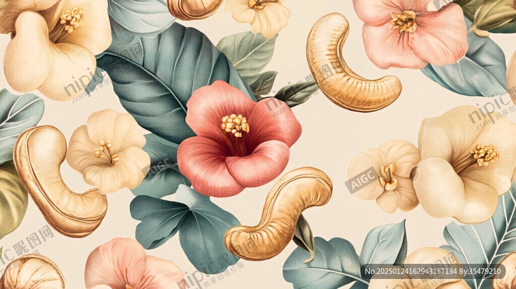 腰果花壁纸